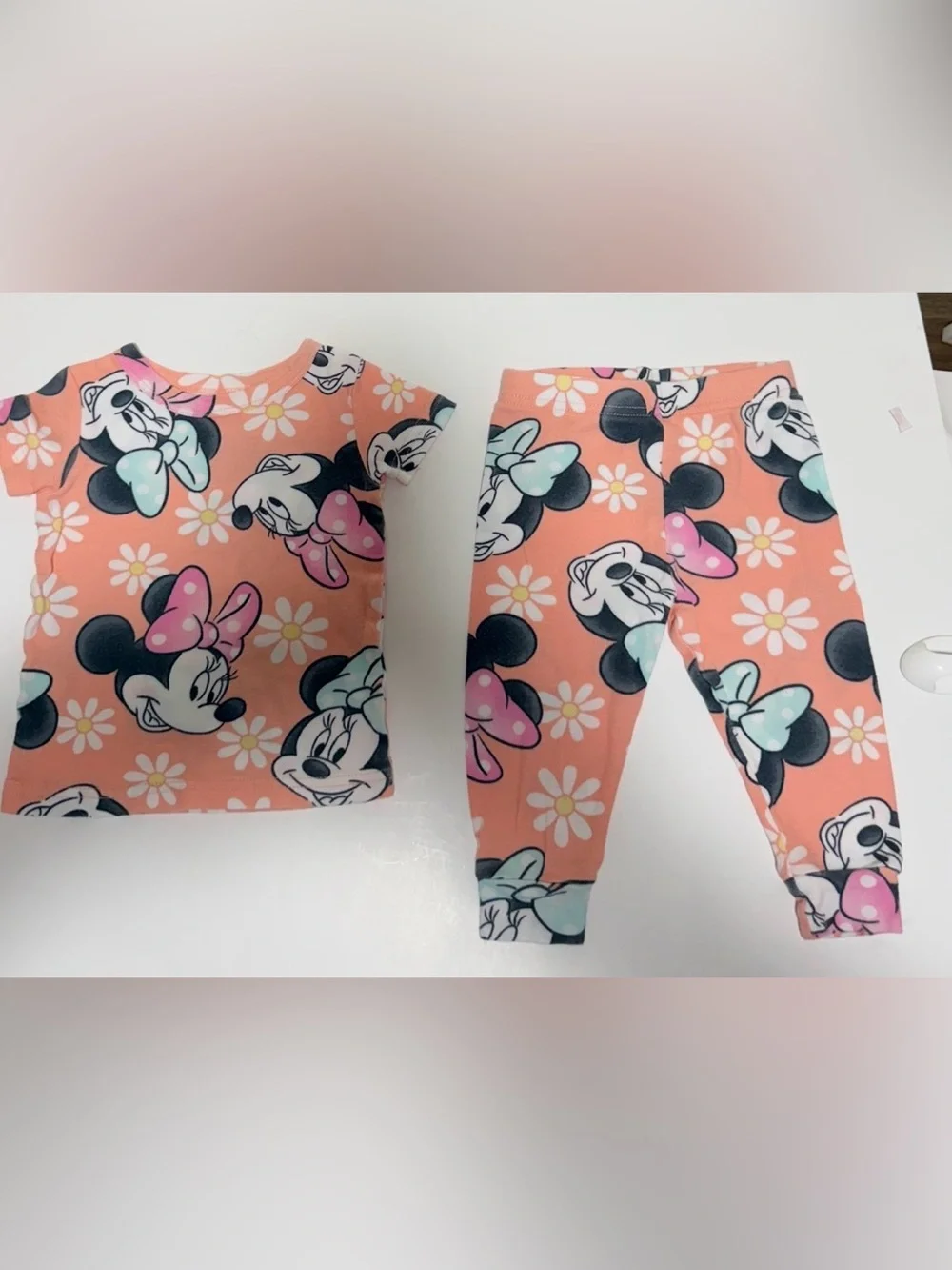 Disney Minnie Mouse Bluey Girls Pajama Bundle 3 Sets 12M 18M